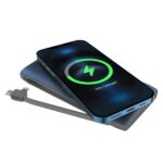Powerology 8 in 1 Power Bank Station with Built-In Lightning and Type-C Cable - Image 2